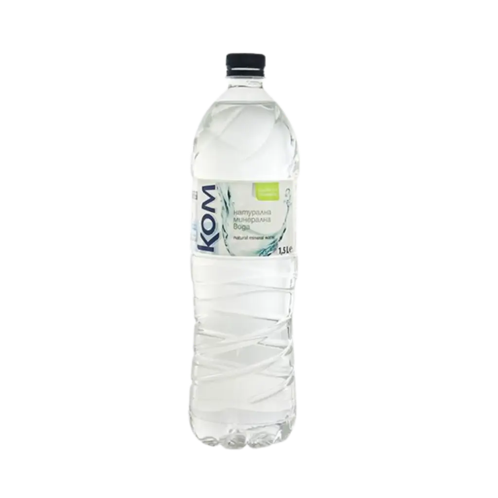NATURAL MINERAL WATER KOM 1.5 L, 6 PCS