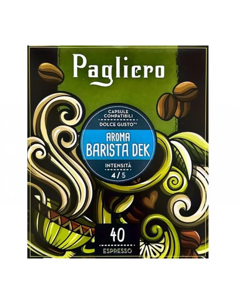 Pagliero Aroma Barista Dek – безкофеинови капсули, съвместими с Dolce Gusto – 40 бр