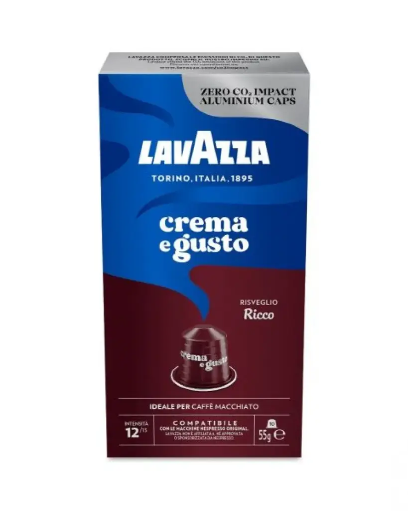 Lavazza Crema e Gusto Ricco -10pcs Nespresso Compatible Pods