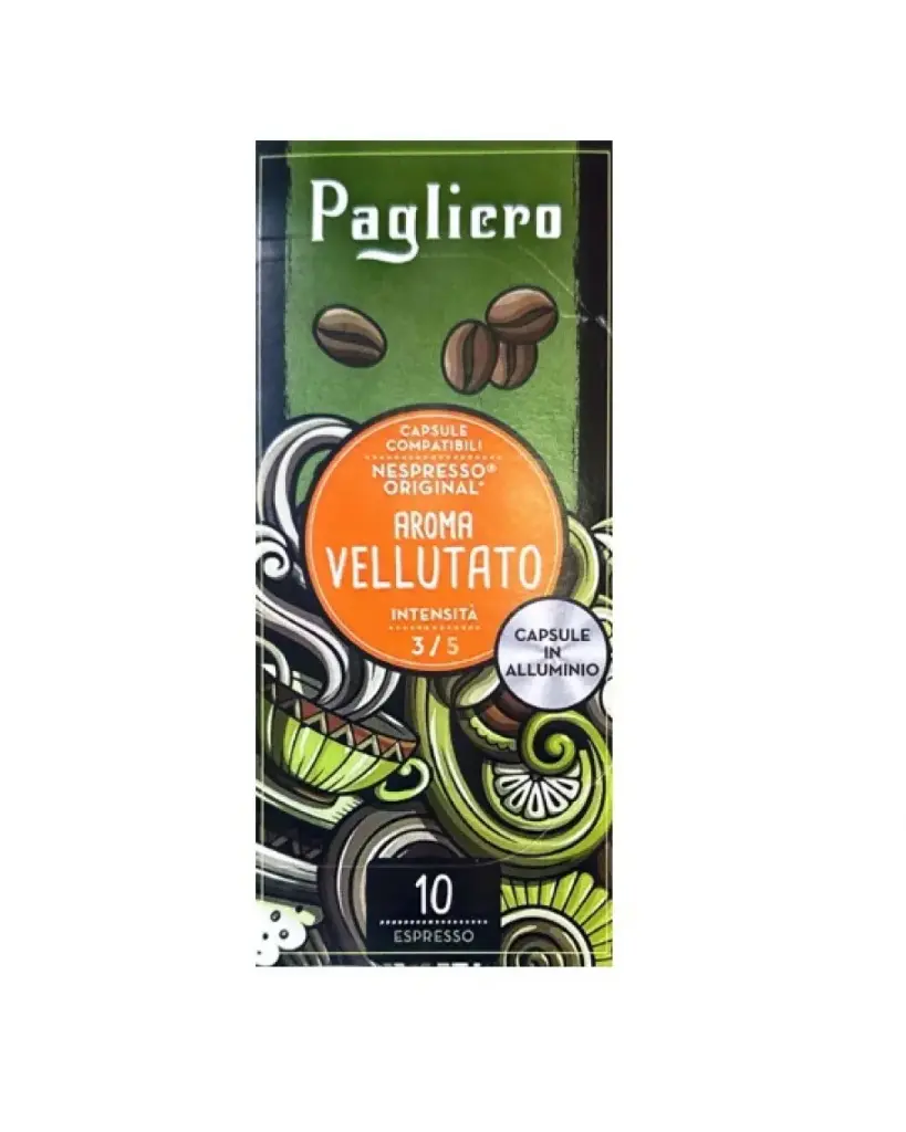 Pagliero Vellutato Alluminio – Nespresso compatible - 100pcs