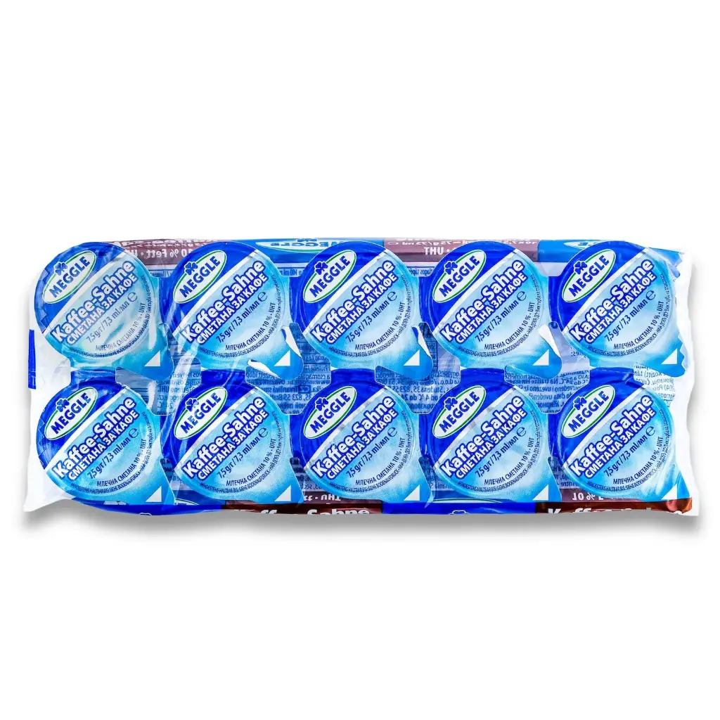  Сметана за кафе Meggle, течна,10 бр. х 7.5 г