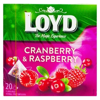 ЧАЙ LOYD, ЧЕРВЕНА БОРОВИНКА И МАЛИНА
