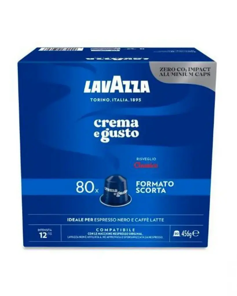 Lavazza Crema e Gusto Classico – 80pcs Nespresso Compatible Pods