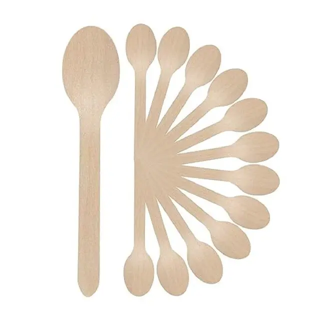 Eco-friendly wooden spoons,100 pcs  