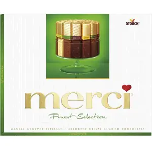 Шоколадови бонбони "Merci" crispy selection,24 бр  