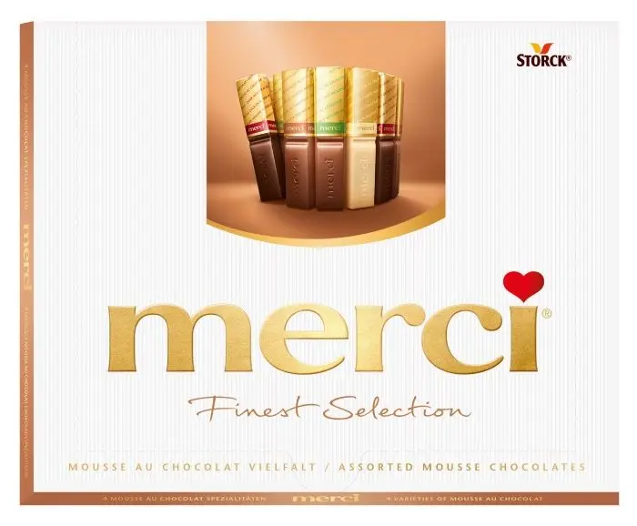 Шоколадови бонбони "Merci" mousse selection,24 бр  
