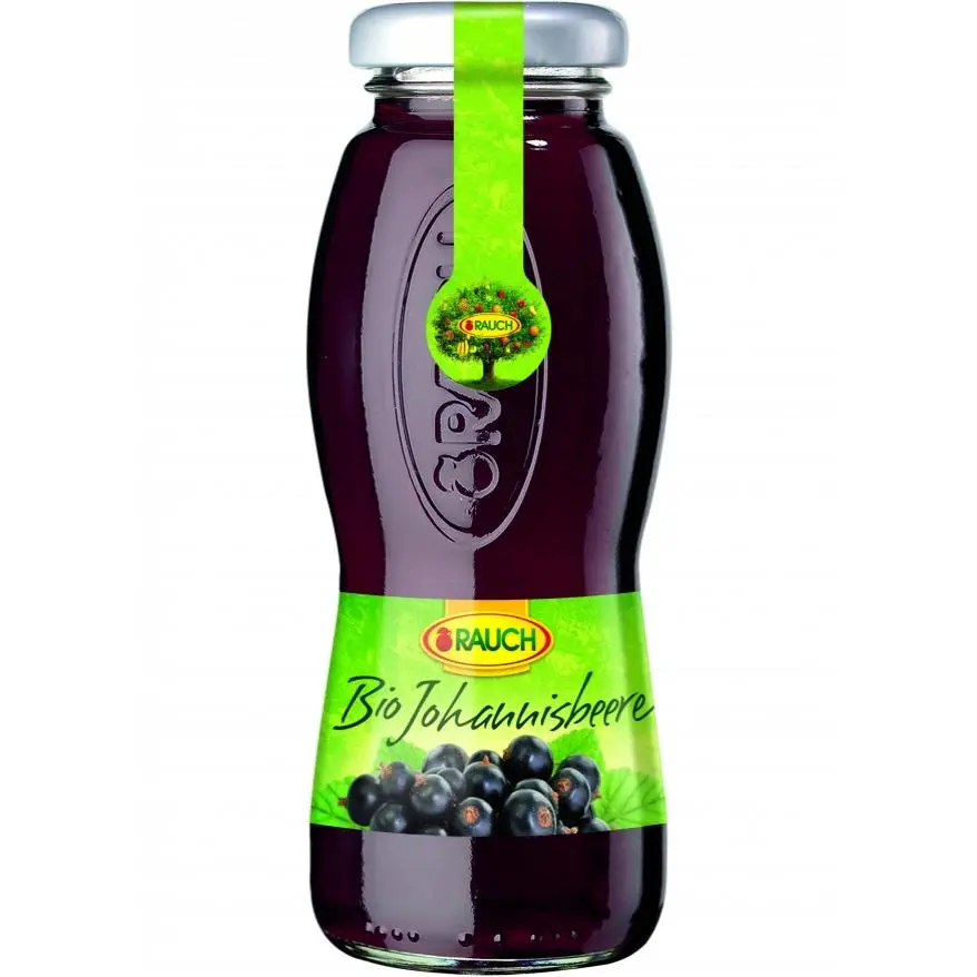 Rauch Blackcurrant Juice, 200 ml glass bottles, 12 pcs