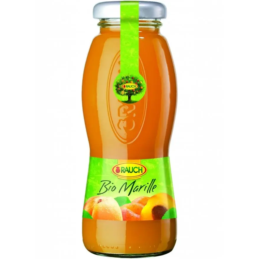 Rauch Apricot Juice, 200 ml glass bottles, 12 pcs