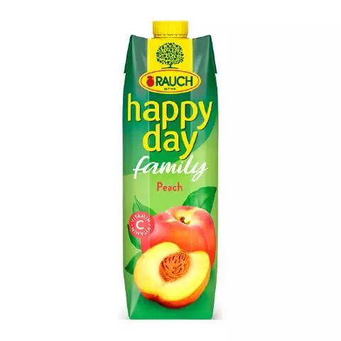 Happy Day Peach Juice, 1 Liter, 6 pcs