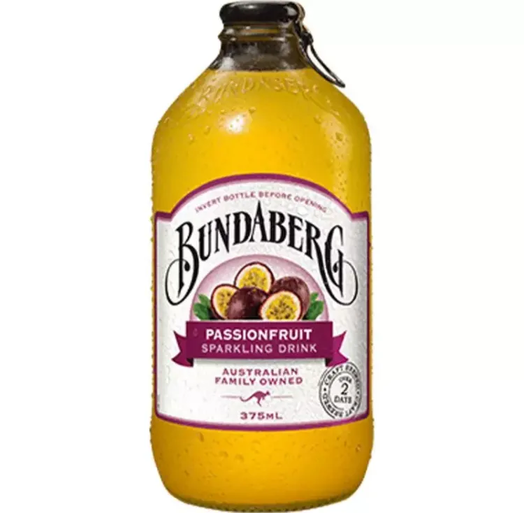 Газирана плодова напитка "Bundaberg" маракуя, стъкло, 0.375 л, 12 бр