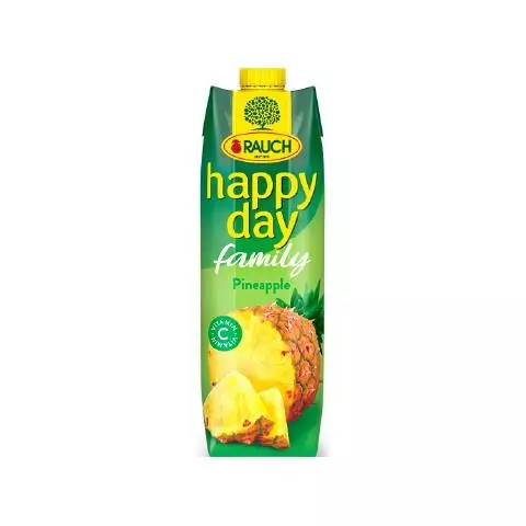 Натурален сок "Happy Day" ананас , 1 л, 6 бр 