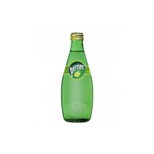 PERRIER CARBONATED WATER WITH LIME GLASS 0.330 L, 24 PCS