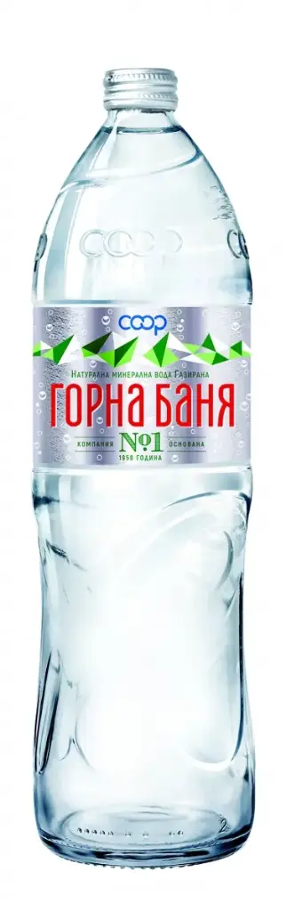 ГАЗИРАНА ВОДА ГОРНА БАНЯ 1 Л СТЪКЛО, 6 БРОЯ