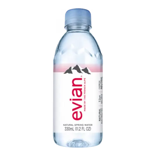 МИНЕРАЛНА ВОДА EVIAN, 0.330 Л , 24 БРОЯ