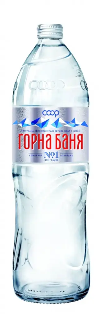 МИНЕРАЛНА ВОДА ГОРНА БАНЯ 1 Л СТЪКЛО, 6 БРОЯ