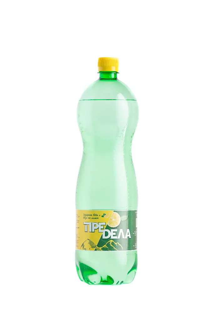 PREDELA CARBONATED WATER WITH LEMON 1.500 L, 6 PCS