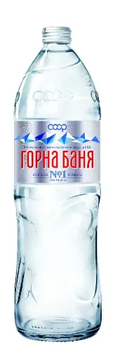 MINERAL WATER GORNA BANIA 1 L GLASS, 6 PCS