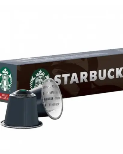 STARBUCKS DECAF DARK ESPRESSO ROAST NESPRESSO СЪВМЕСТИМИ КАПСУЛИ - 10бр