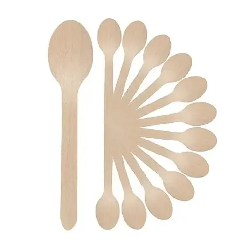 Eco-friendly wooden spoons,100 pcs  