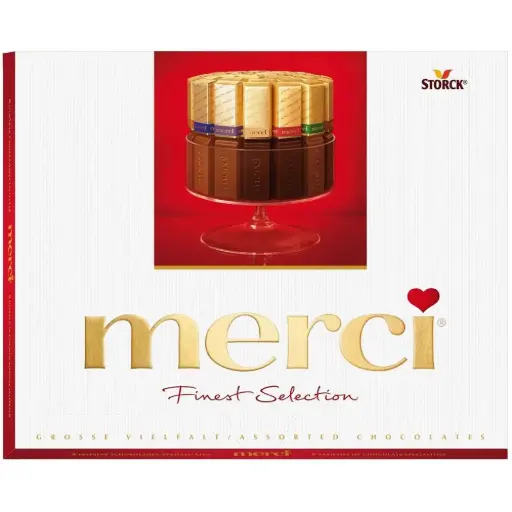 Шоколадови бонбони "Merci" finest selection, 24 бр