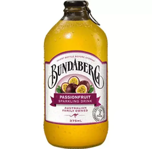 Газирана плодова напитка "Bundaberg" маракуя, стъкло, 0.375 л, 12 бр